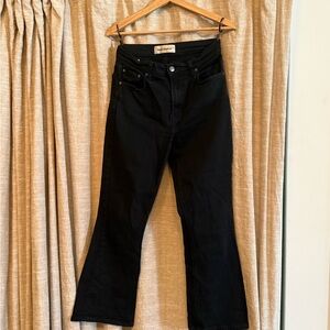 Reformation Cropped Flood Jeans size 29 in Black